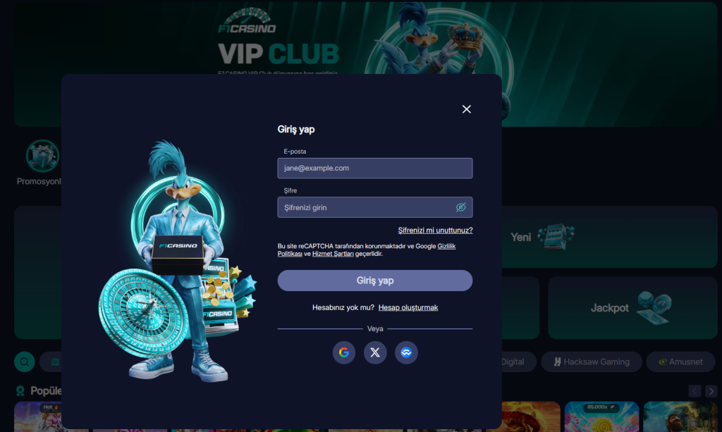 f1casino üyelik işlemi girişi